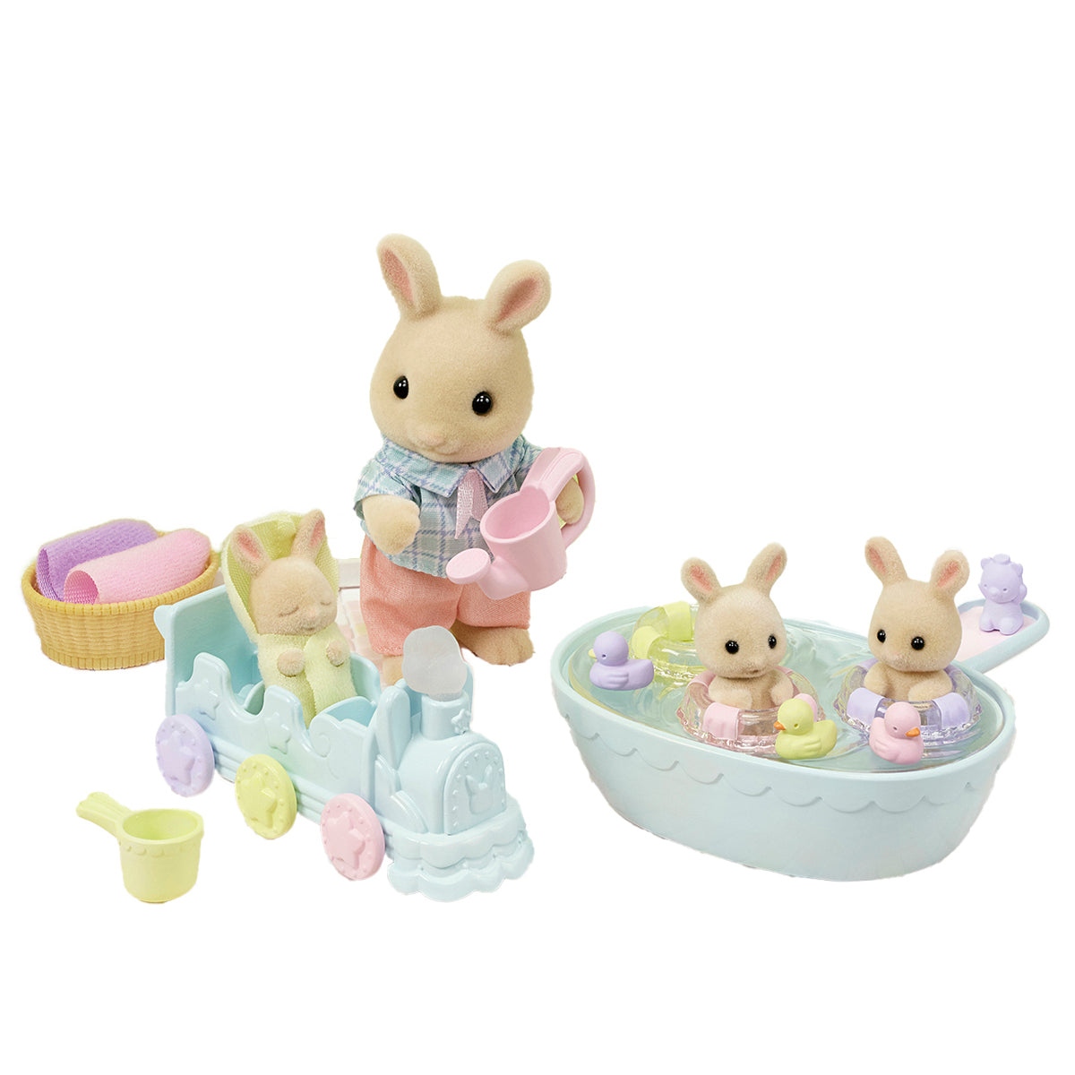 Sylvanian Families Triplets Baby Bathtime Set