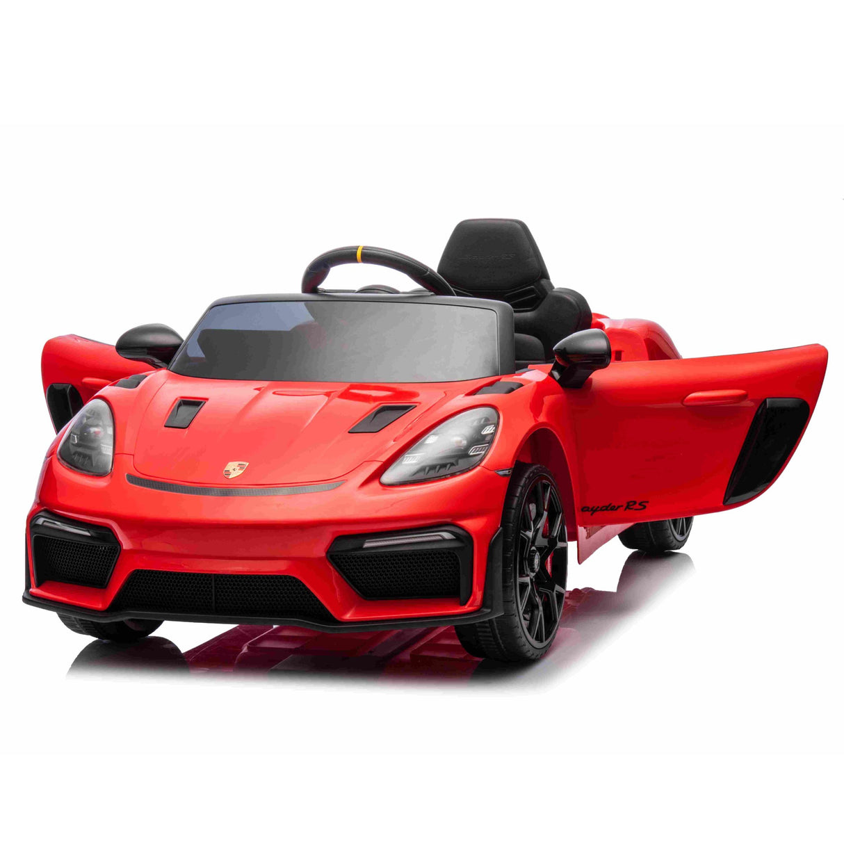 ALL 4 KIDS Licensed Porsche 718 Spyder Kids Electric Ride-On Car