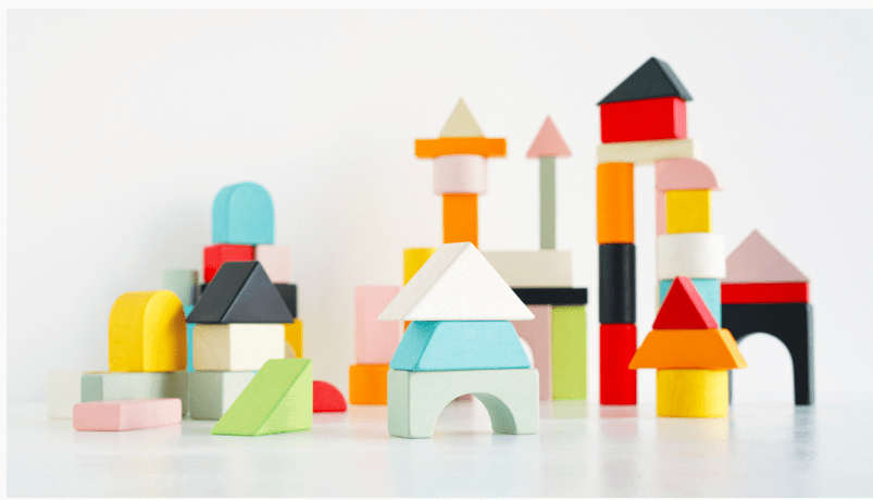 Le Toy Van Petilou 60 piece Building Blocks Set & Bag