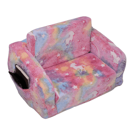 All 4 Kids Carla the Unicorn Kids Couch with Storage