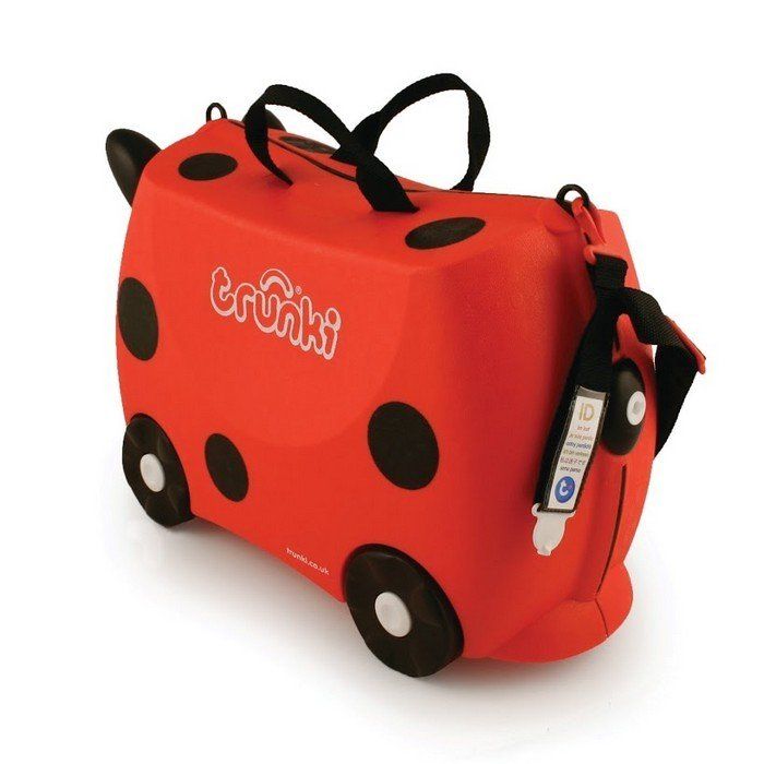 Trunki Kids Ride On Luggage Suitcase - Harley the Ladybug