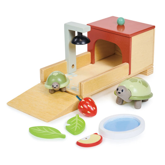 Tender Leaf Toys Dollhouse Tortoise Pet Set