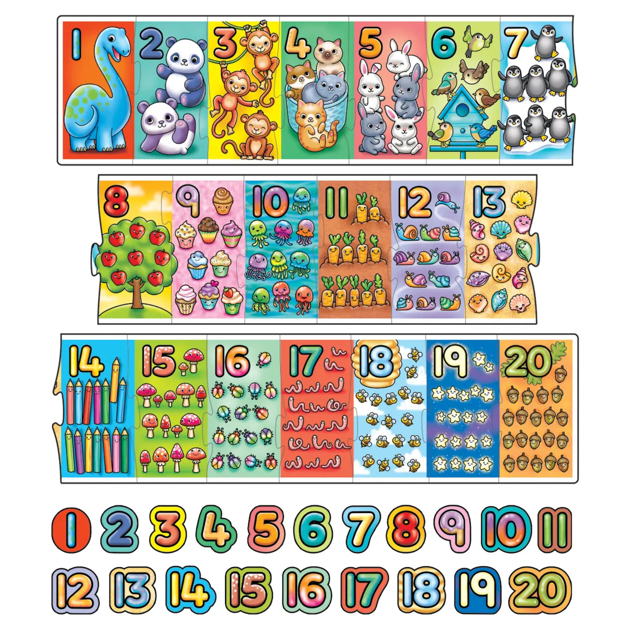 Orchard Toys Jigsaw - Match and Count 20pc