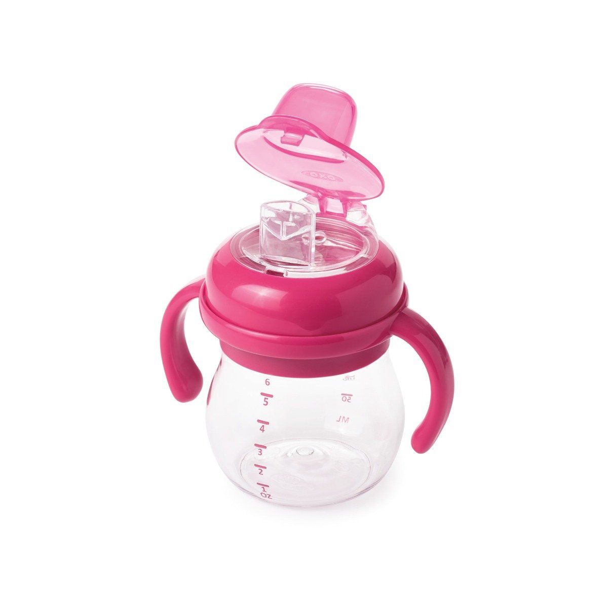 Oxo Tot Grow Soft Spout Cup with Removable Handles - Pink