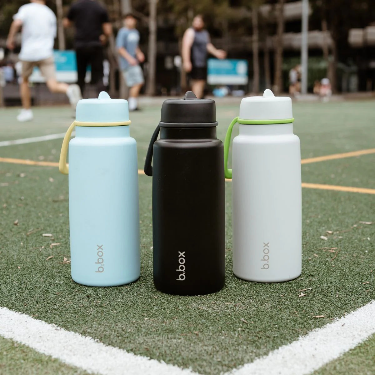 B.Box 1L Insulated Flip Top Drink Bottle - Lime Time