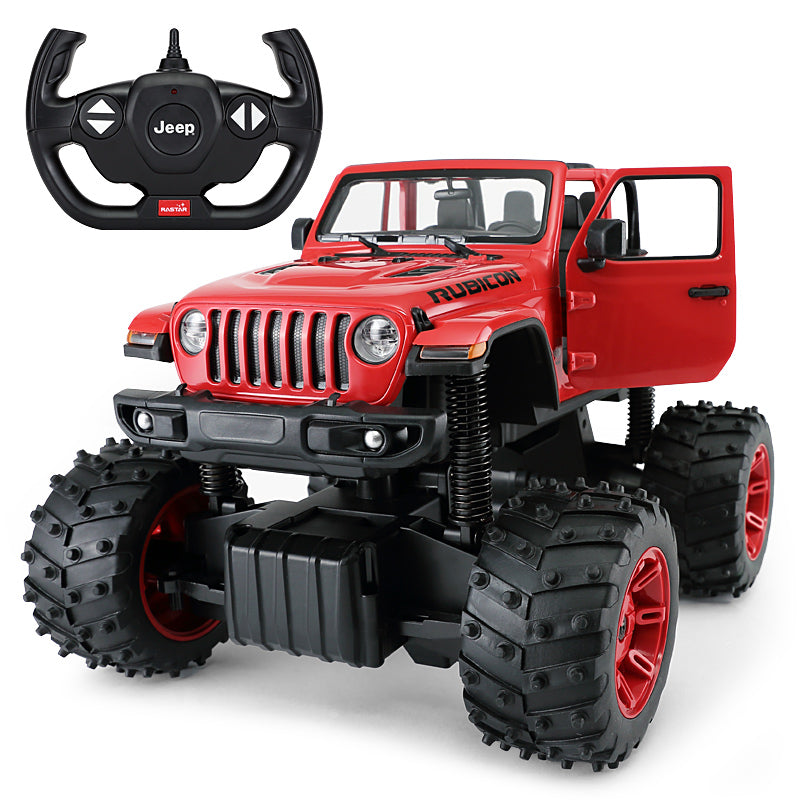 Rastar Licensed 1:14 Jeep Wrangler Rubicon with Big Foot Remote Control Car