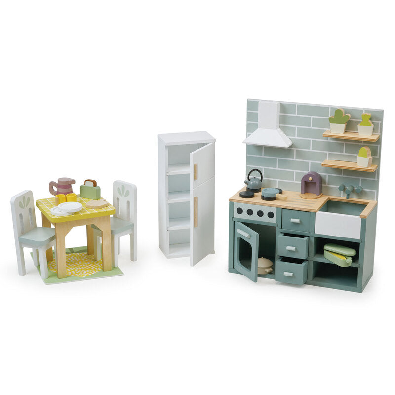 Tender Leaf Toys Mulberry Mansion Dollhouse with Furniture