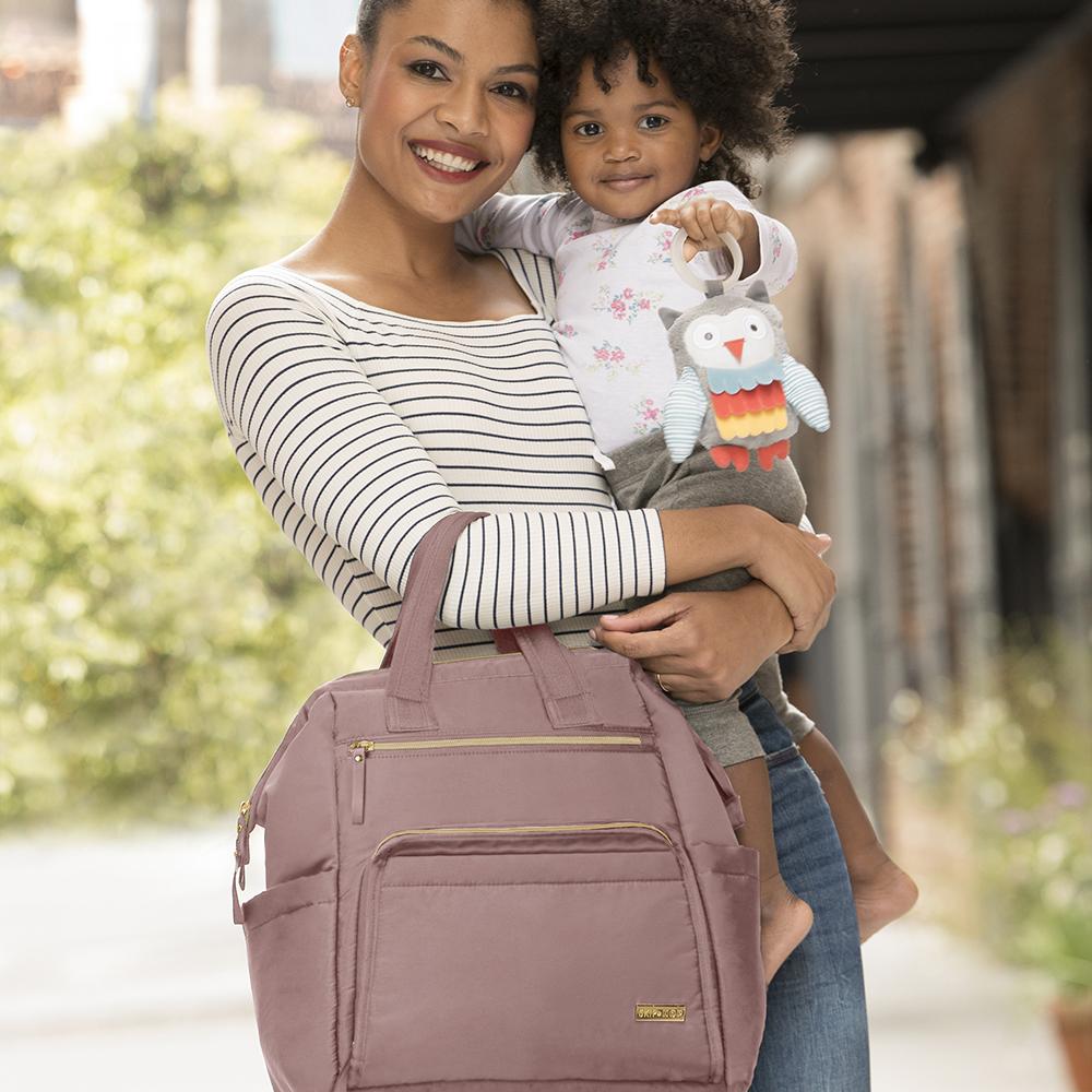 Skip Hop Main Frame Wide Open Nappy Backpack - Dusty Rose