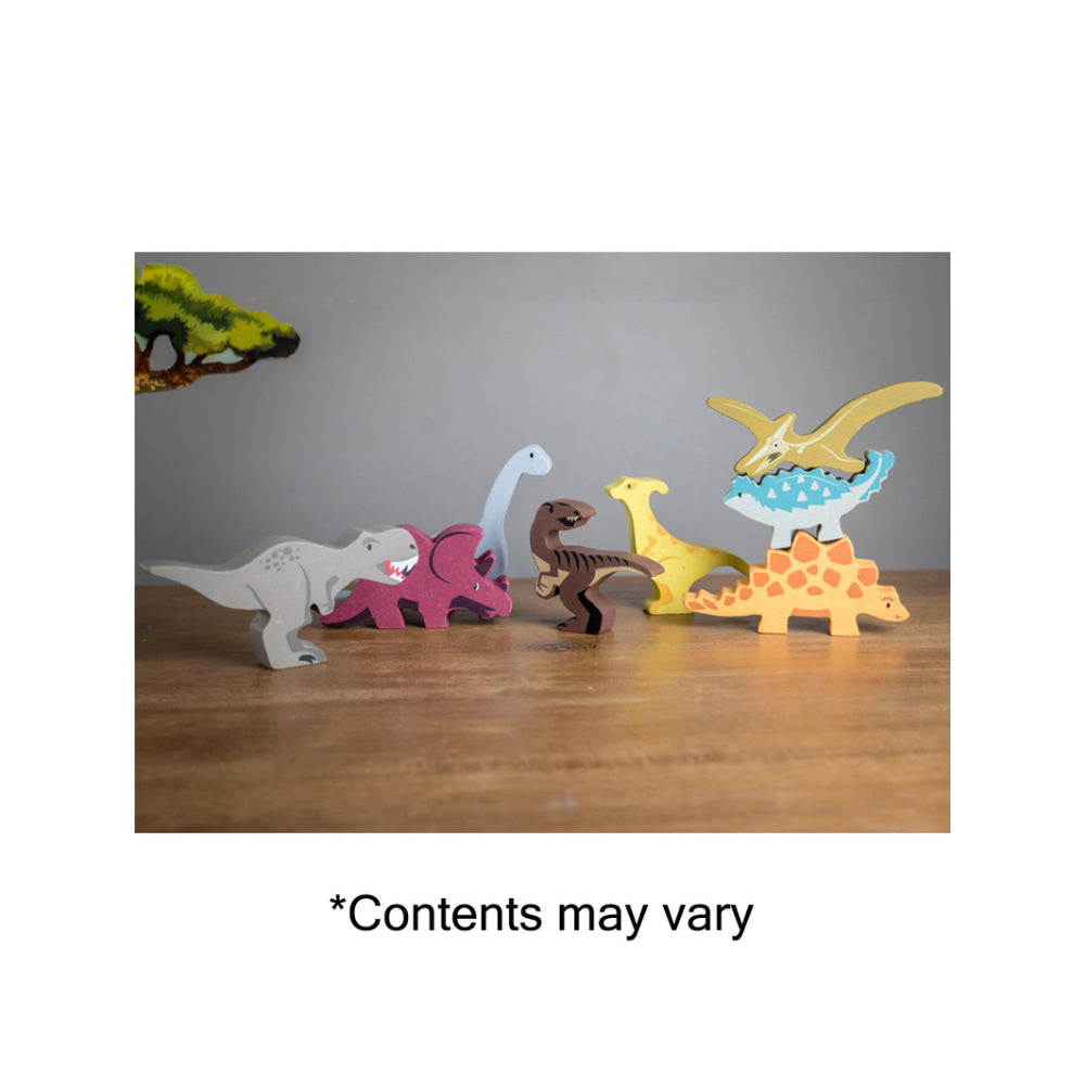 Tender Leaf Toys Wooden Selection of Wooden Dinosaurs