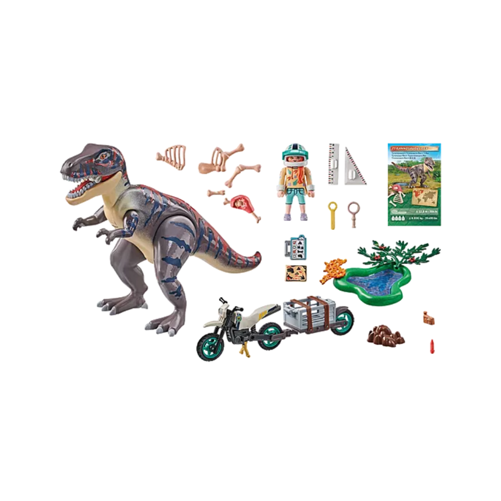 Playmobil T-Rex trace path