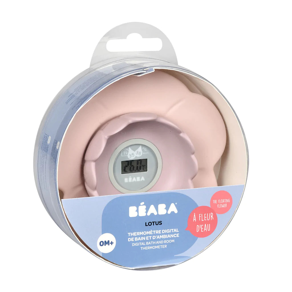 Beaba “Lotus” Multi-Functional Digital Thermometer - Vintage Pink