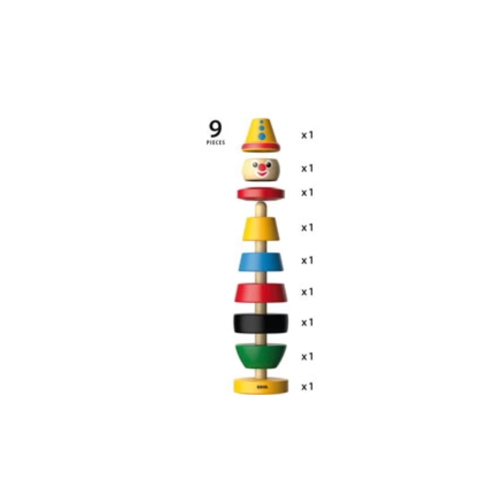BRIO - Stacking Clown 9 Pieces