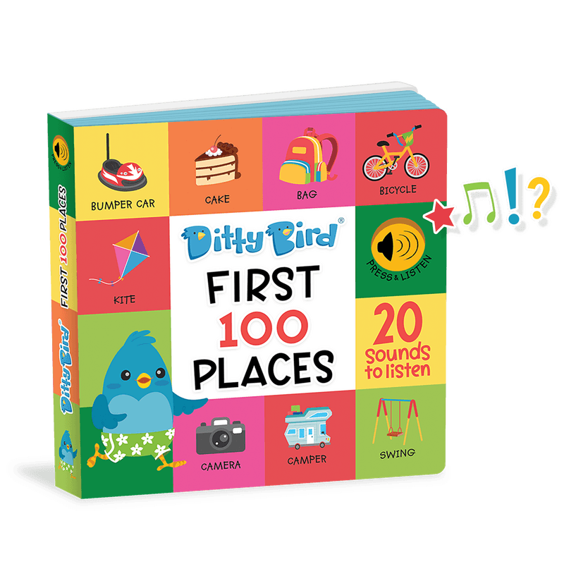 Ditty Bird First 100 Places Board Book