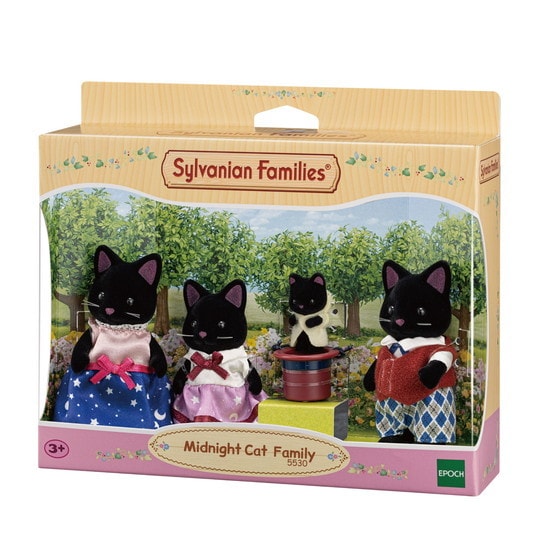 Sylvanian Families Midnight Cat Family