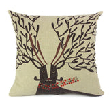 All 4 Kids 45cm Square Throw Pillow Cushion Cover - Elk