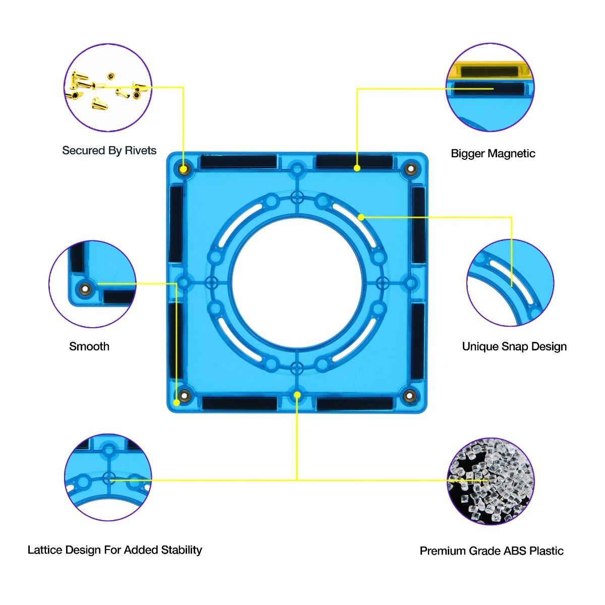 MNTL Magnetic Tiles Marble Run 100 Pcs Set