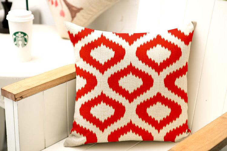 All 4 Kids 45cm Square Throw Pillow Cushion Cover - Wave Pattern