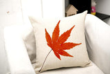 All 4 Kids 45cm Square Throw Pillow Cushion Cover - Maple Leaf