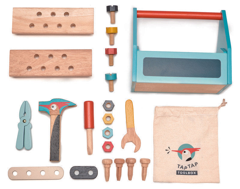 Tender Leaf Toys Pretend Tap Tap Tool Box