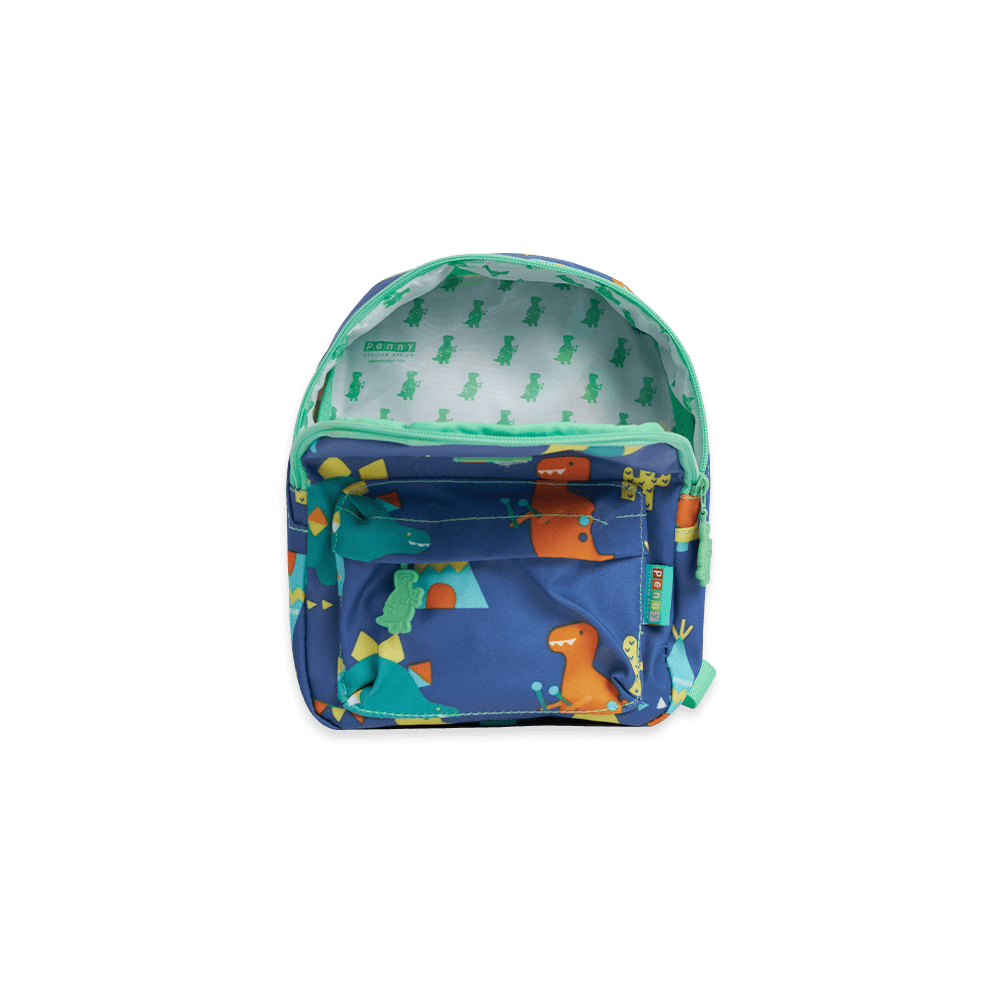 Penny Scallan Mini Backpack with Rein - Dino Rock