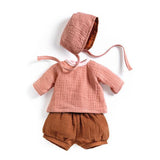 Djeco Peach 3-Piece Doll's Outfit