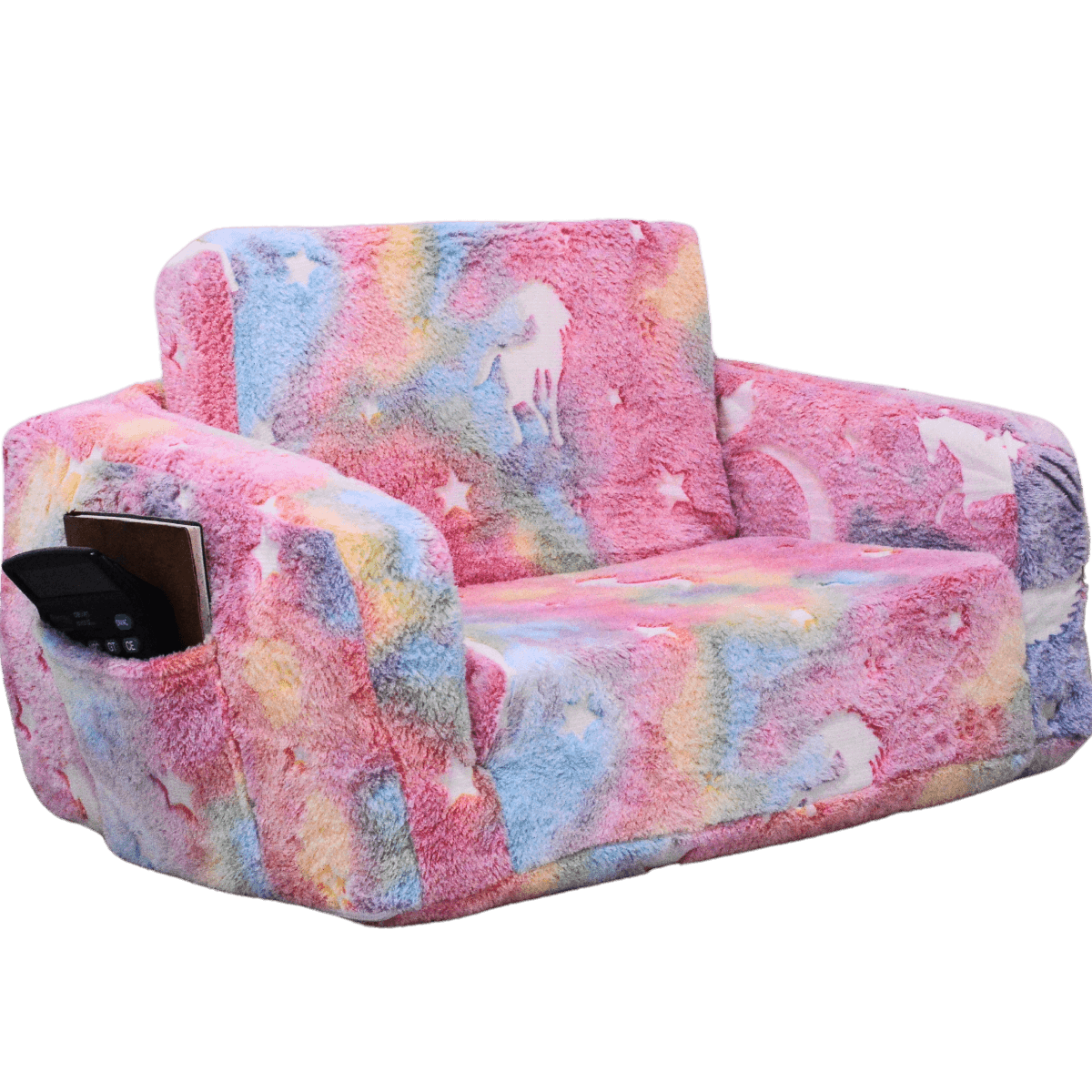 All 4 Kids Carla the Unicorn Kids Couch with Storage