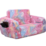 All 4 Kids Carla the Unicorn Kids Couch with Storage