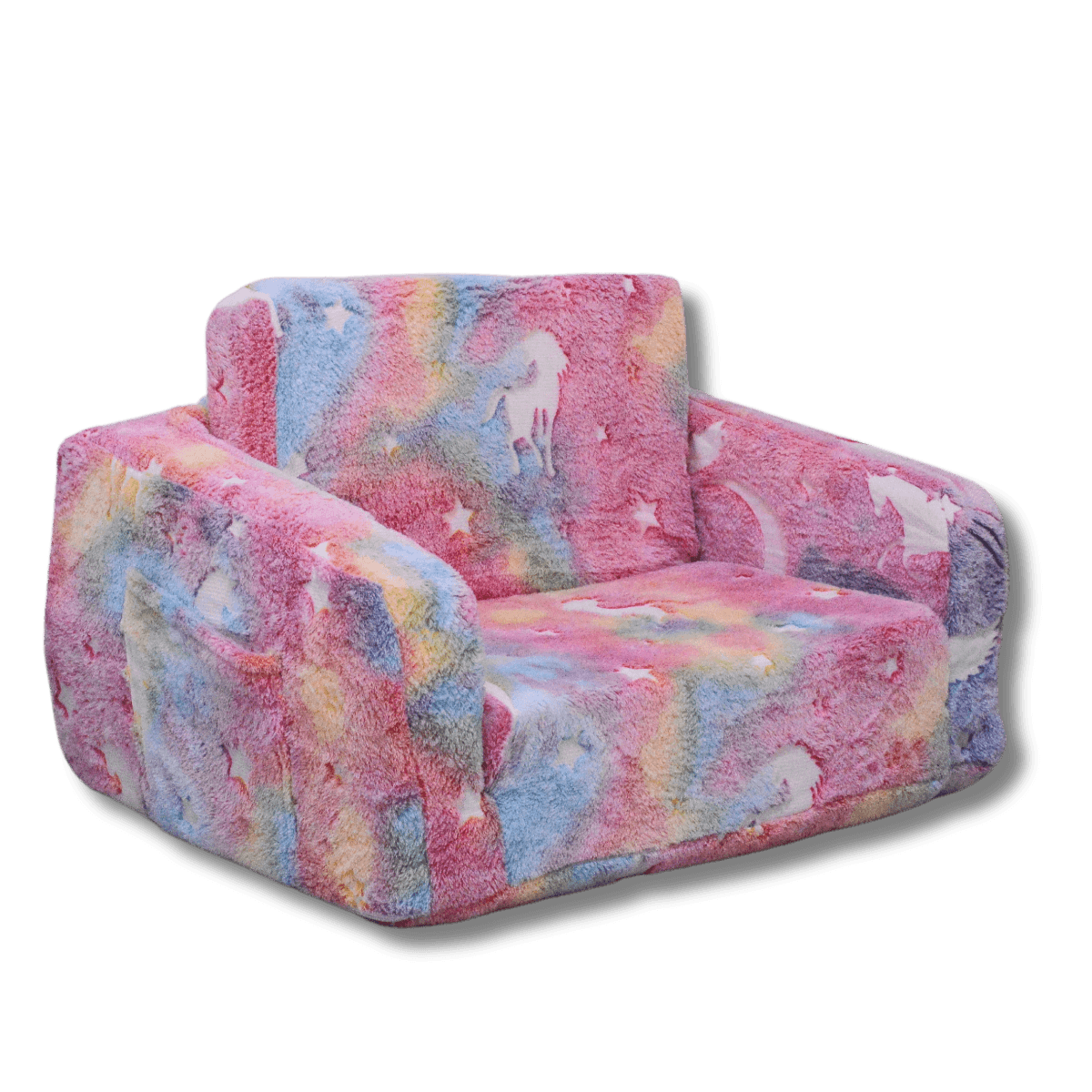 All 4 Kids Carla the Unicorn Kids Couch with Storage