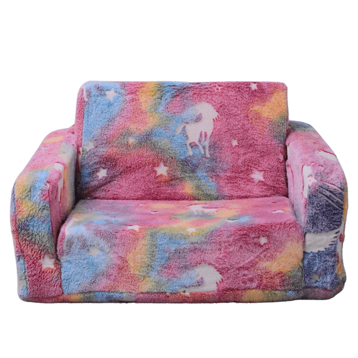 All 4 Kids Carla the Unicorn Kids Couch with Storage