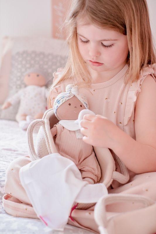 Bonikka Pink Outfit Baby with Knitted Carry Cot