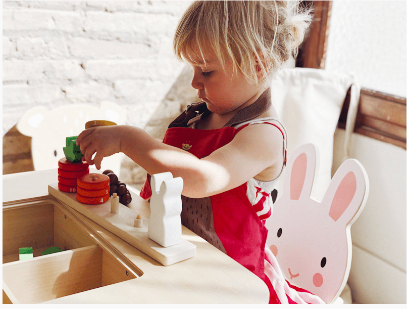 Tender Leaf Toys Kids Wooden Forest Table and 2 Chairs
