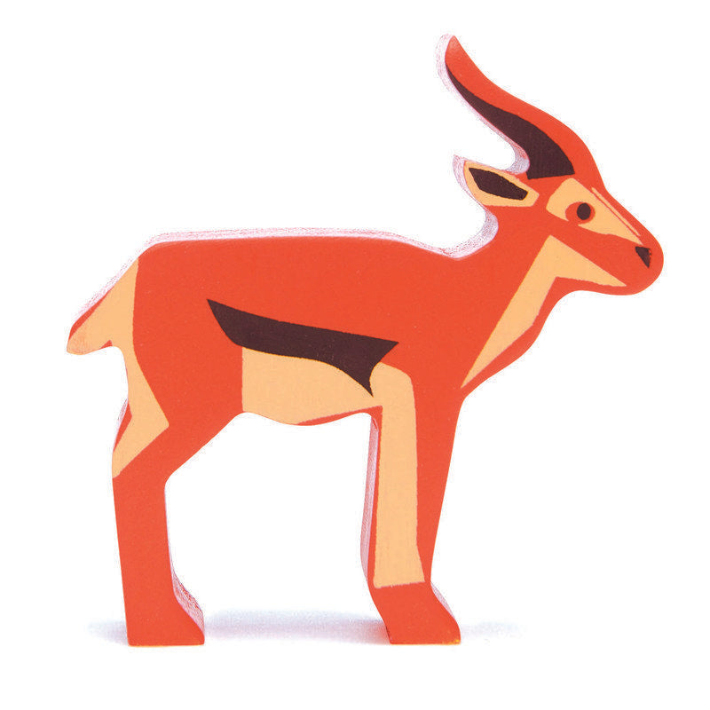 Tender Leaf Toys Wooden Safari Animal Display Shelf Set