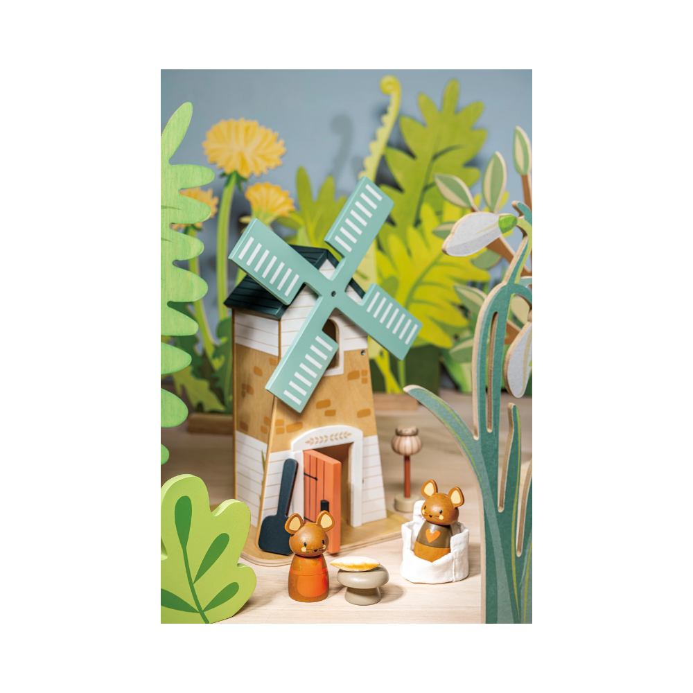 Tender Leaf Toys Wooden Penny Windmill Set