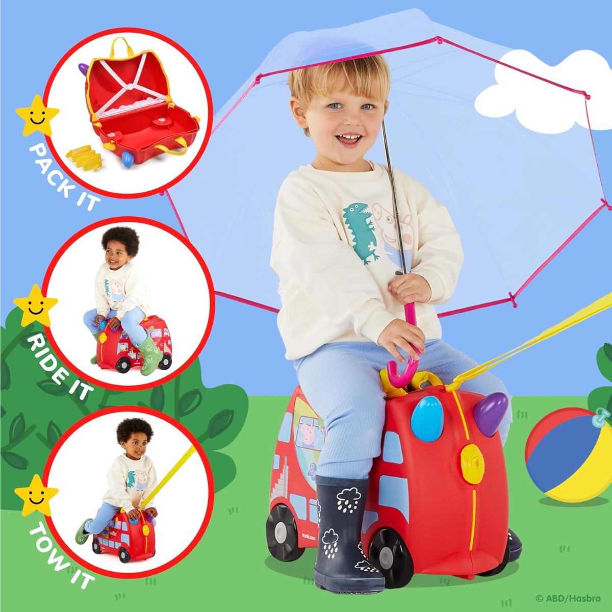 Trunki Ride on Luggage - Peppa Pig