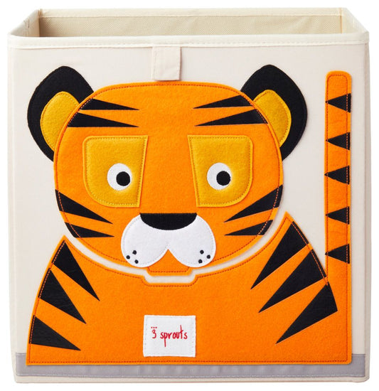 3 Sprouts Fabric Storage Box - Tiger