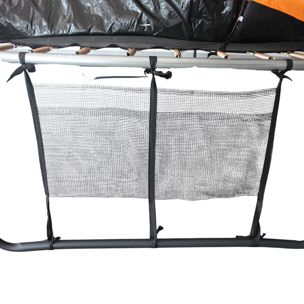 ALL 4 KIDS 8 FT Jump Zone Spring Trampoline with Basketball Board