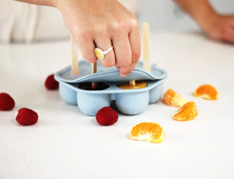Cherub Baby Silicone Freezer Tray & Icy Pole Moulds - Duck Egg