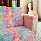 All 4 Kids Rainbow Unicorn Glow Flip-Out Double Couch