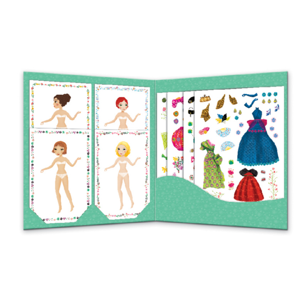 Djeco Massive Fashion Stickers And Paper Dolls