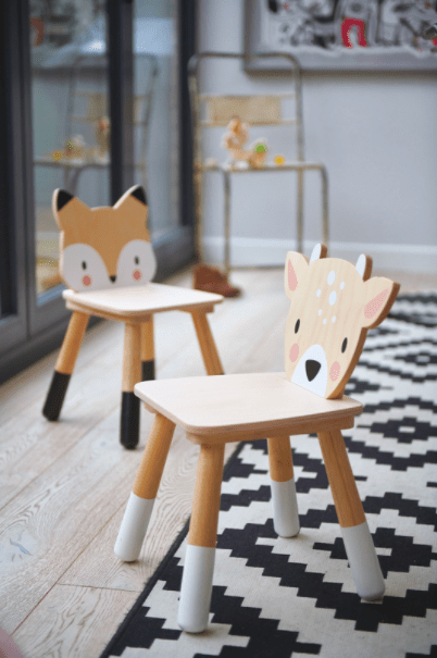 Tender Leaf Toys Kids Wooden Forest Fox Chair