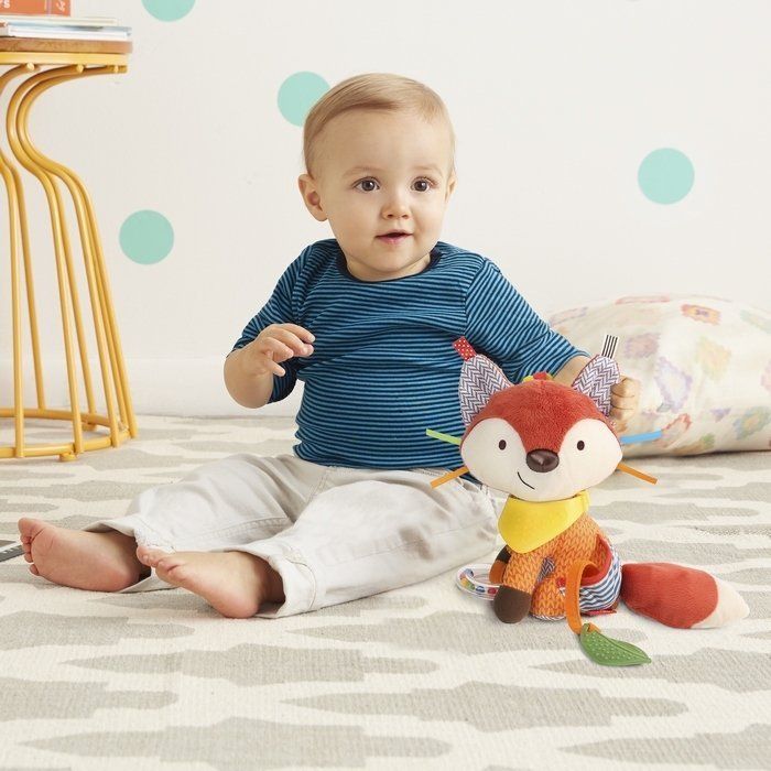 SKIP HOP Bandana Buddies Plush Teething Toy - Activity Fox