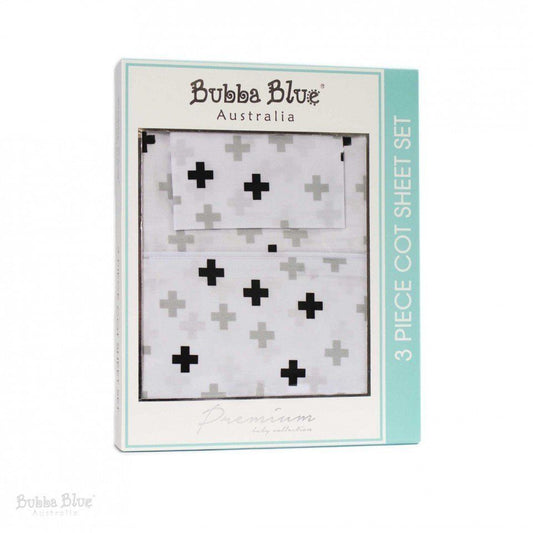 Bubba Blue Polar Bear 3pc Cot Sheet Set