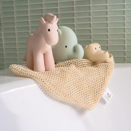 Tikiri Rubber Marshmallow Animal Teether Set
