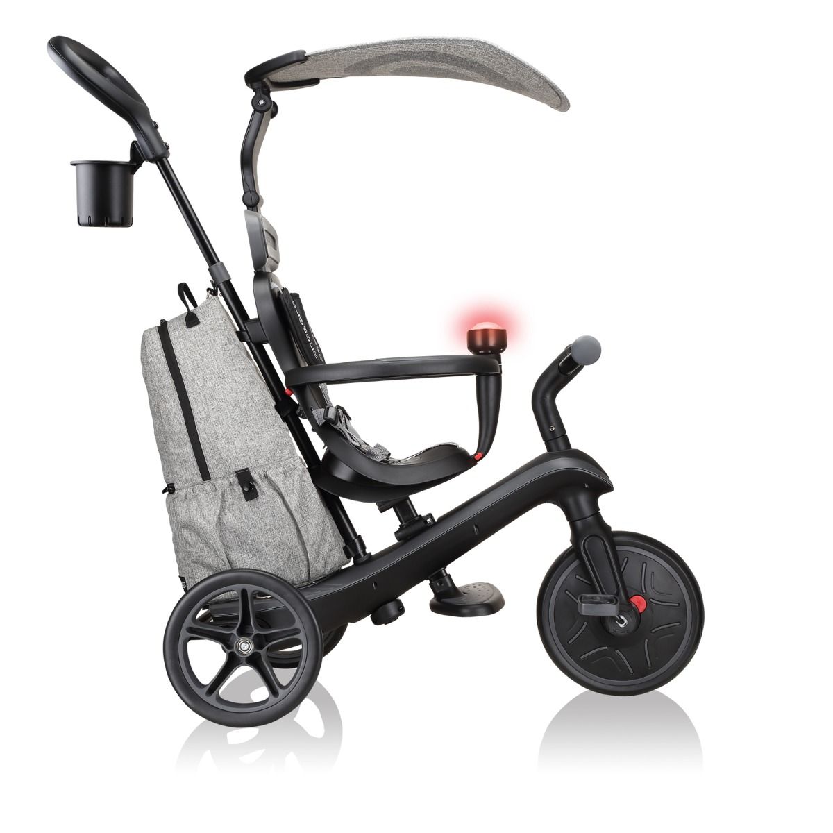 Globber Explorer Trike 4 in 1 DELUXE PLAY - Black/Grey