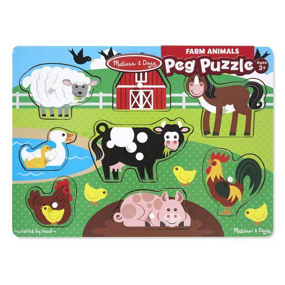 Melissa & Doug Farm Peg Puzzle