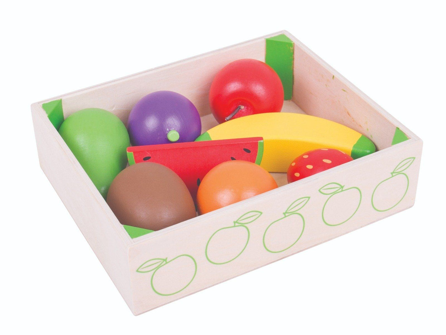 Bigjigs Toys Pretend Fruit Crate