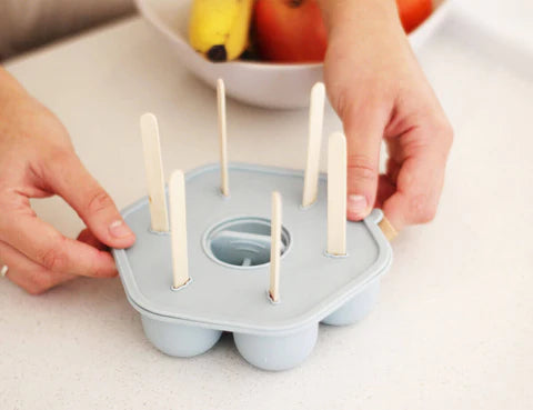 Cherub Baby Silicone Freezer Tray & Icy Pole Moulds - Duck Egg