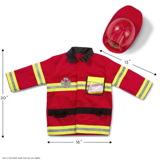 Melissa & Doug Fire Chief Role Play Costume Set