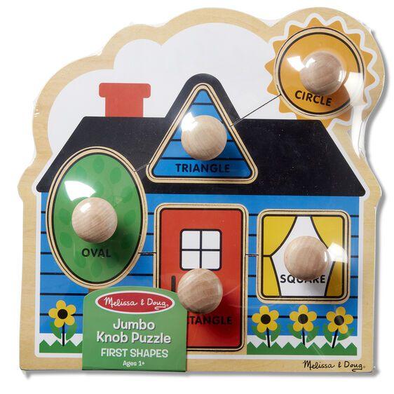 Melissa & Doug First Shapes Knob Puzzle 5pce