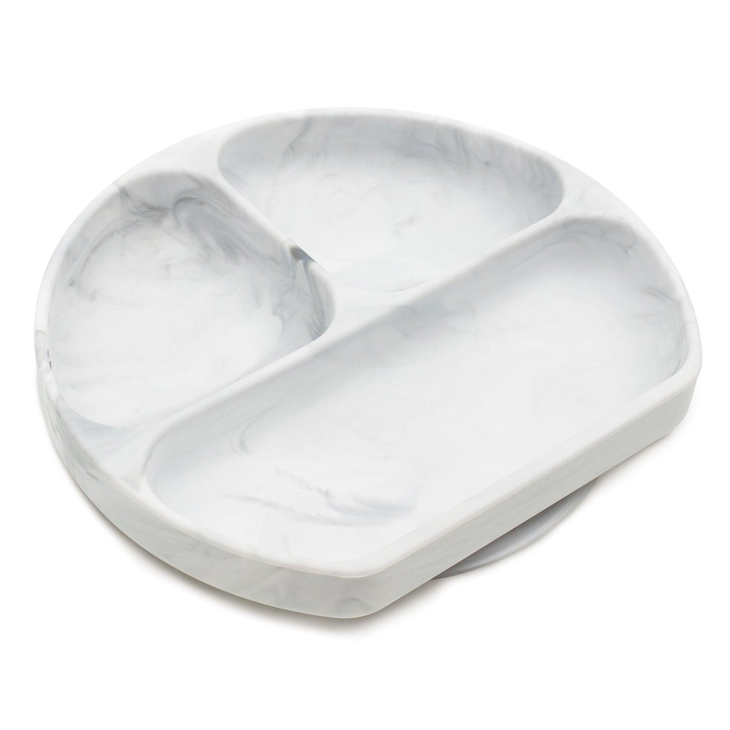 Bumkins Silicone Grip Dish - Marble